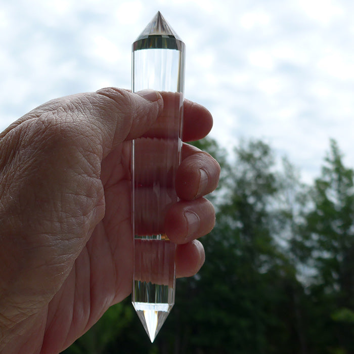 Sweet 24 Facet Himalayan Quartz Vogel Wand by David Zhuang