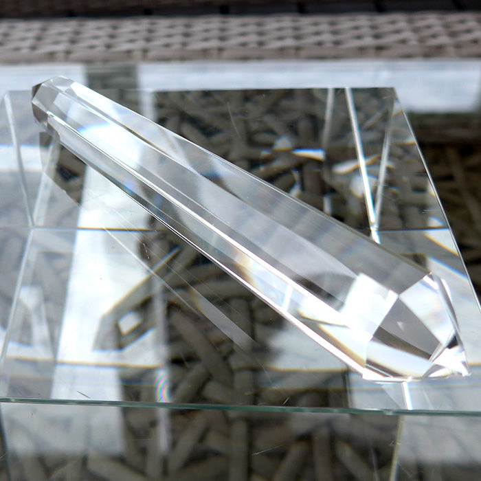 Sweet Slim 8 Facet Himalayan Quartz Vogel Wand by David Zhuang