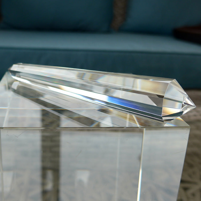Translucent 8 Facet Himalayan Quartz Vogel Wand by David Zhuang
