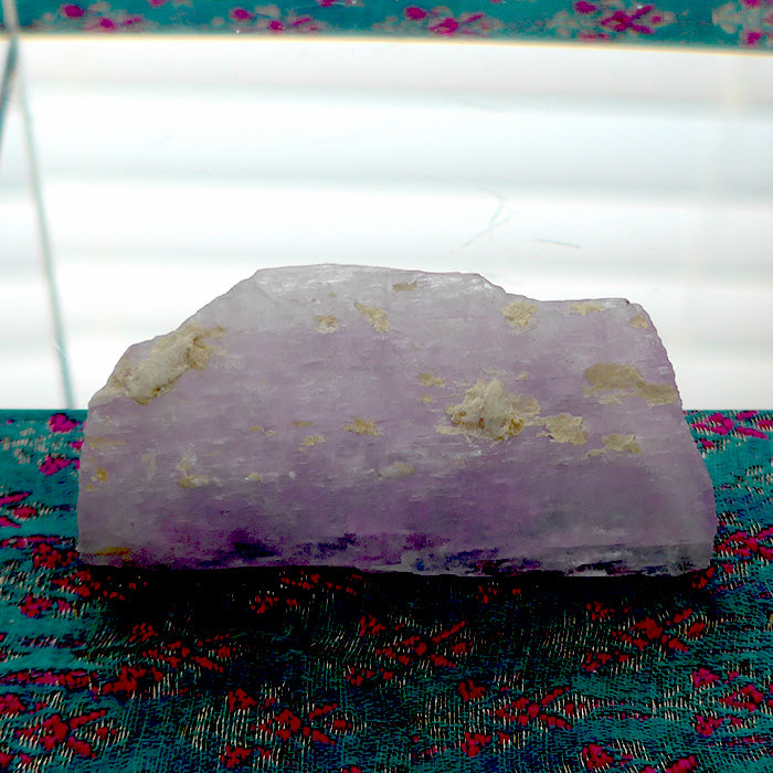 Unpolished Deep Lavender Kunzite Specimen