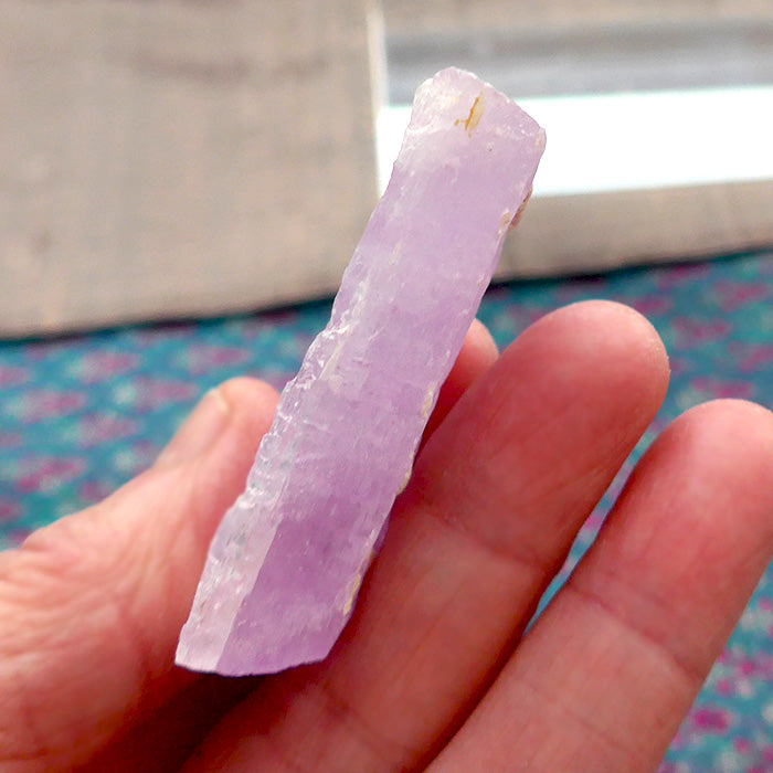 Unpolished Deep Lavender Kunzite Specimen