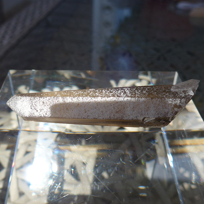 Shadow Healer Lemurian Wand with Key Crystal and Anatase