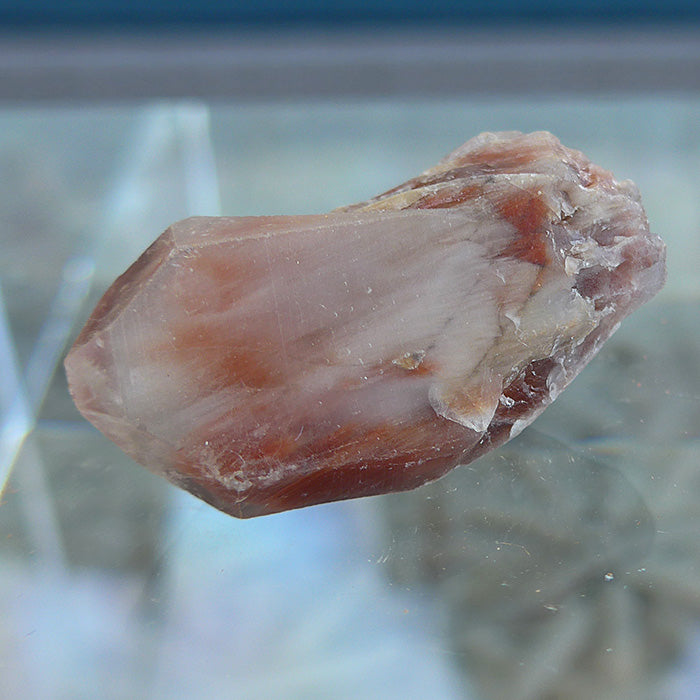 White and Sienna Unpolished Small Angel Quartz Point