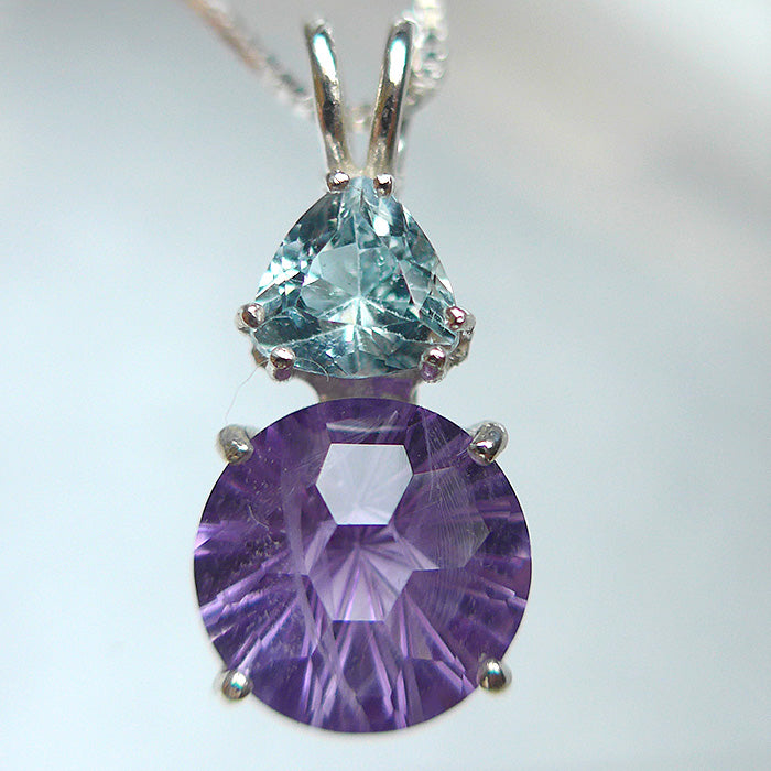 ON SALE: Rose de France Amethyst Super Nova with Blue Topaz Crown