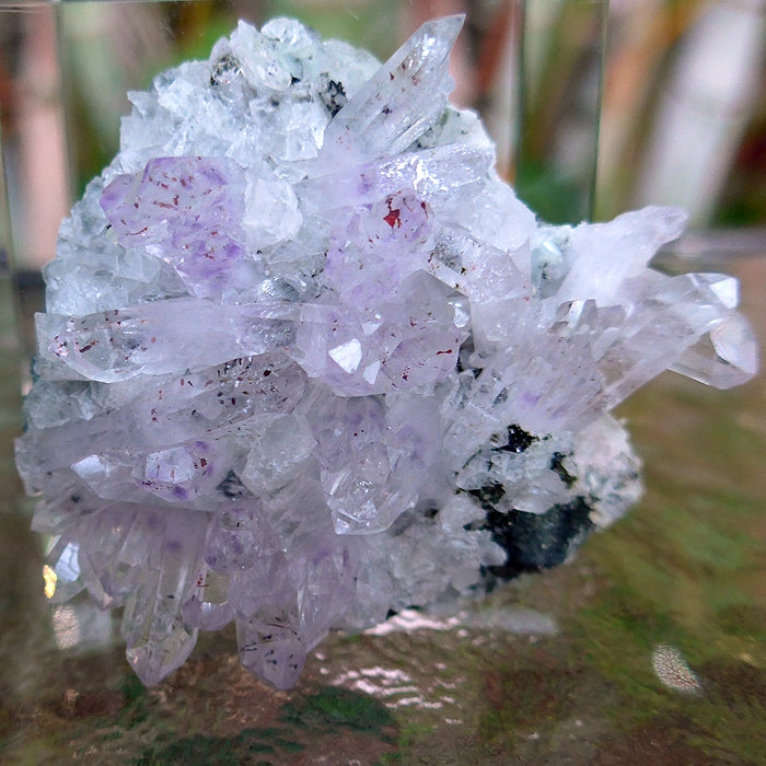 Heart Shaped Brandberg Amethyst Cluster on Matrix