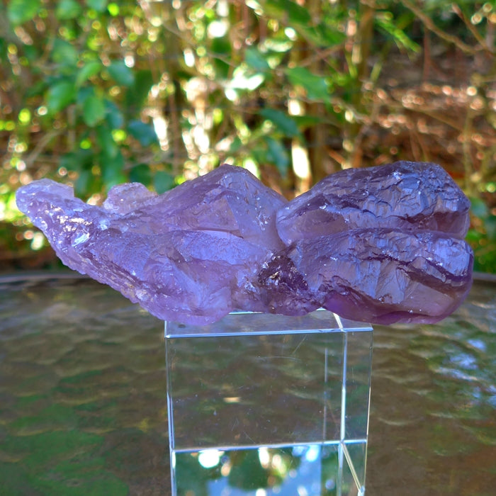 Twin Bolivian Rainbow Ametrine Double Terminated Wand