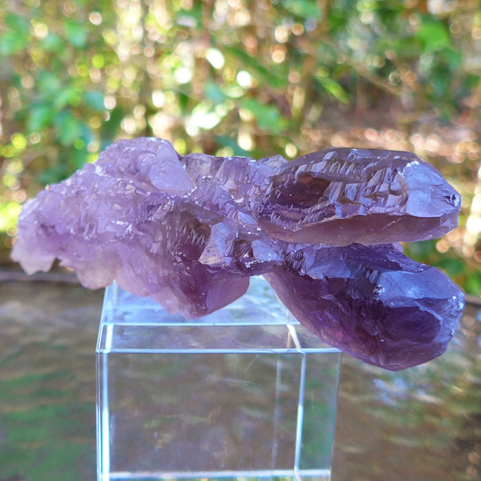 Twin Bolivian Rainbow Ametrine Double Terminated Wand