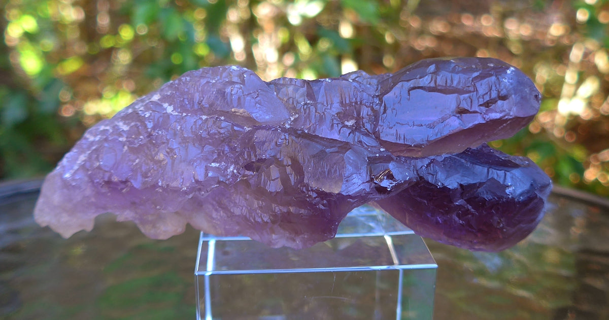Twin Bolivian Rainbow Ametrine Double Terminated Wand