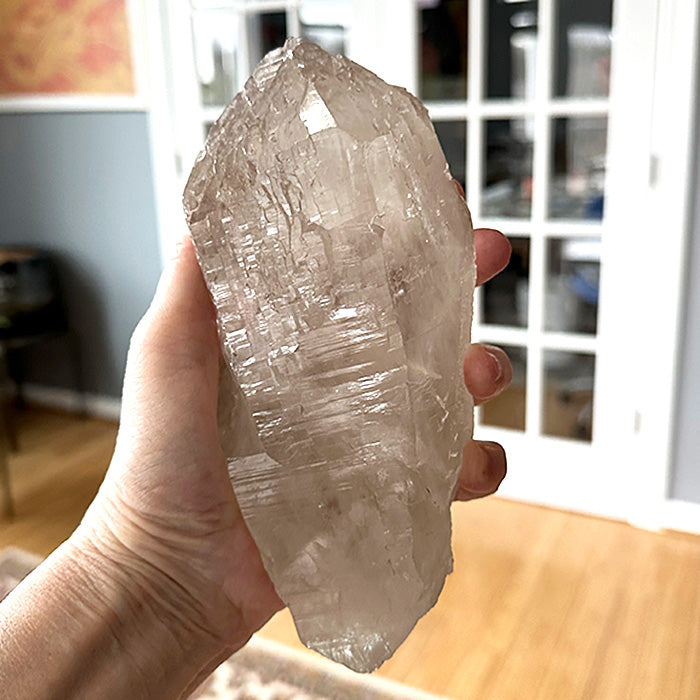 STEEP PRICE DROP: Champagne Citrine Druzy Elestial Cathedral with Rainbow