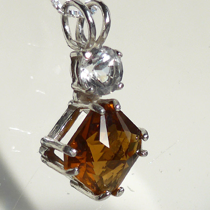 Citrine Mini Magician with White Topaz Accent Stone
