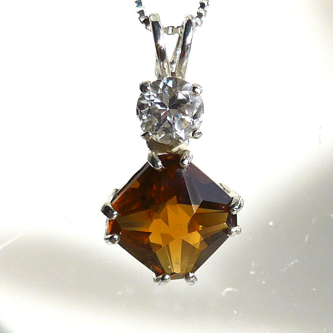 Citrine Mini Magician with White Topaz Accent Stone