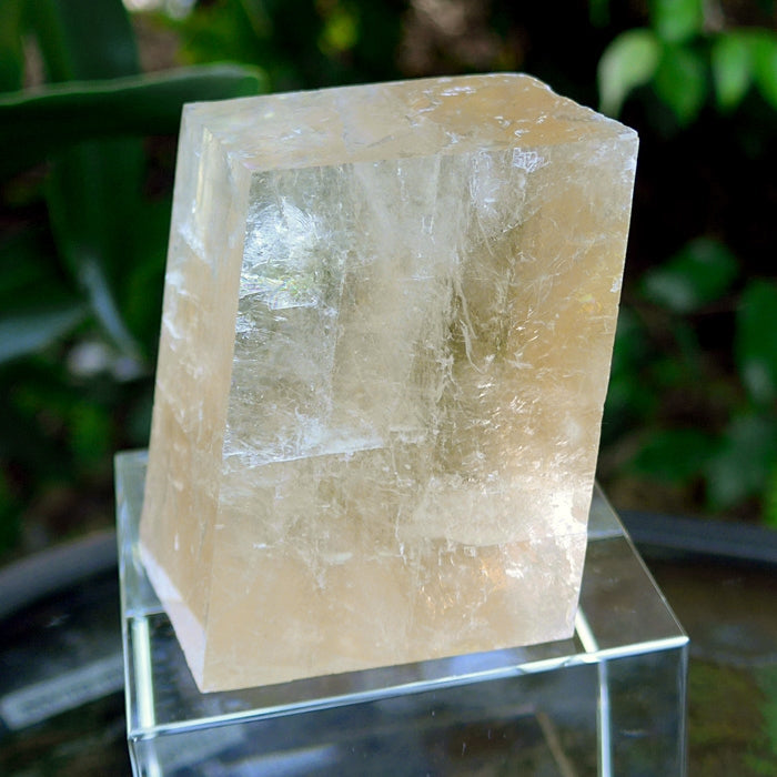 Giant Rhombohedron Orange Calcite