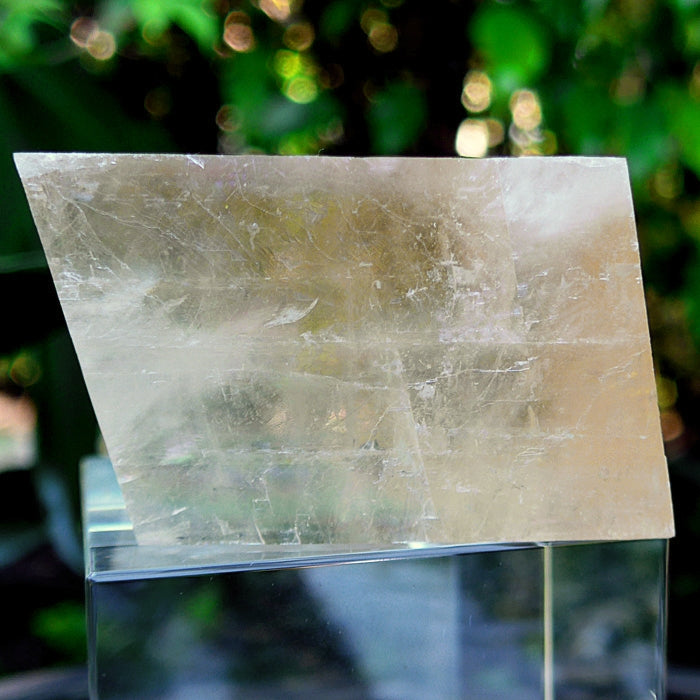 Giant Rhombohedron Orange Calcite