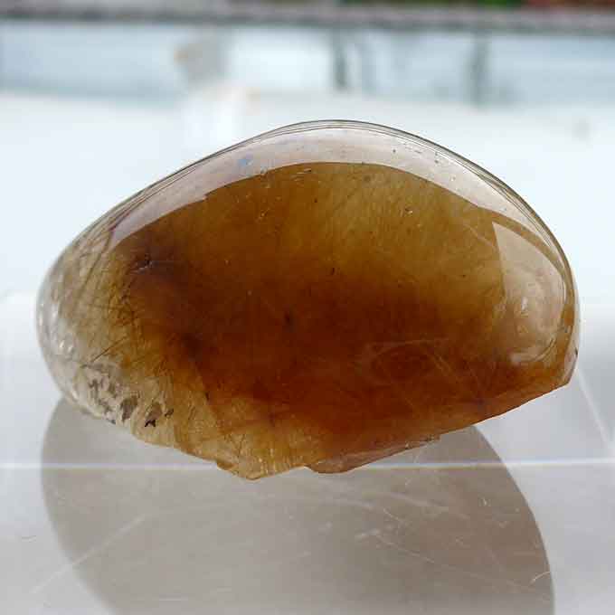 AAA Golden-Orange Rutile Starburst Lens