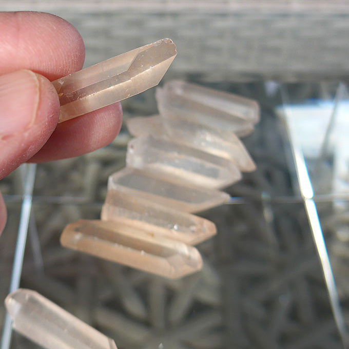 Pink Lemurian Medicine Bag Point