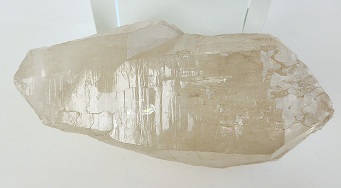 STEEP PRICE DROP: Champagne Citrine Druzy Elestial Cathedral with Rainbow