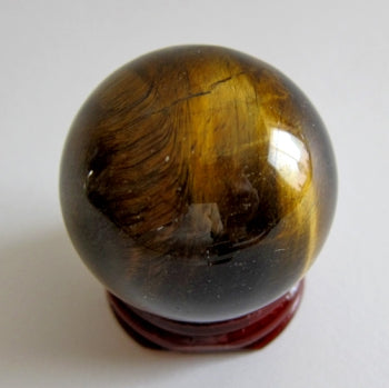 Tiger's Eye Small Sphere with Stand