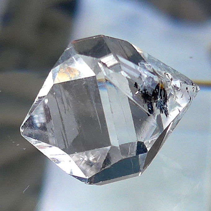 Water Clear Pakistani Herkimer Diamond with Hydrocarbon Inclusion