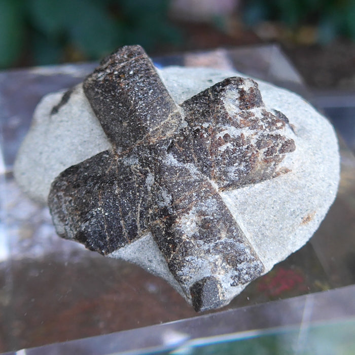 Giant St. George Staurolite Cross