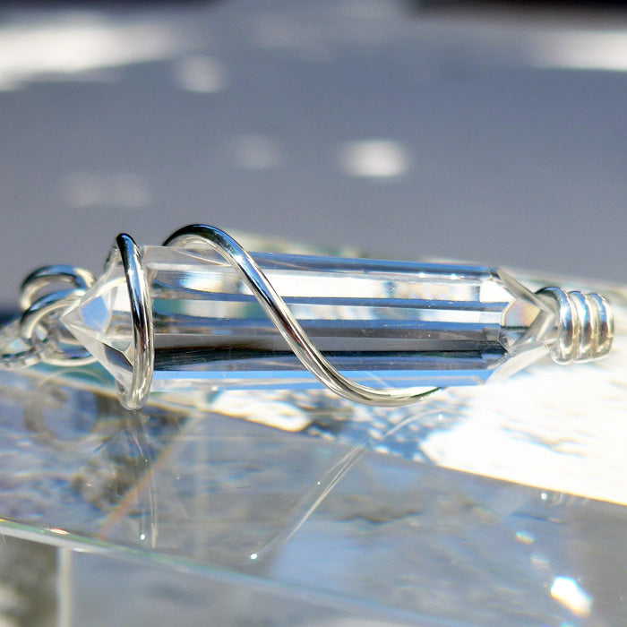 Water Clear Mini Kabbalistic Vogel Pendant Wand