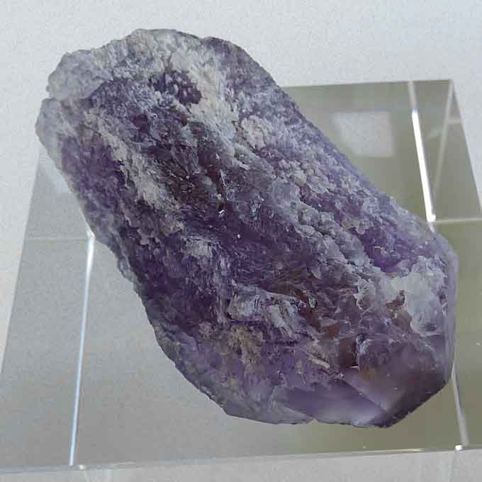 Wide Striped Rainbow Ametrine with Great Termination