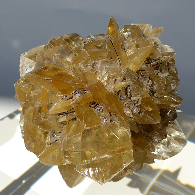 Winged Golden Winnipeg Selenite Sphere