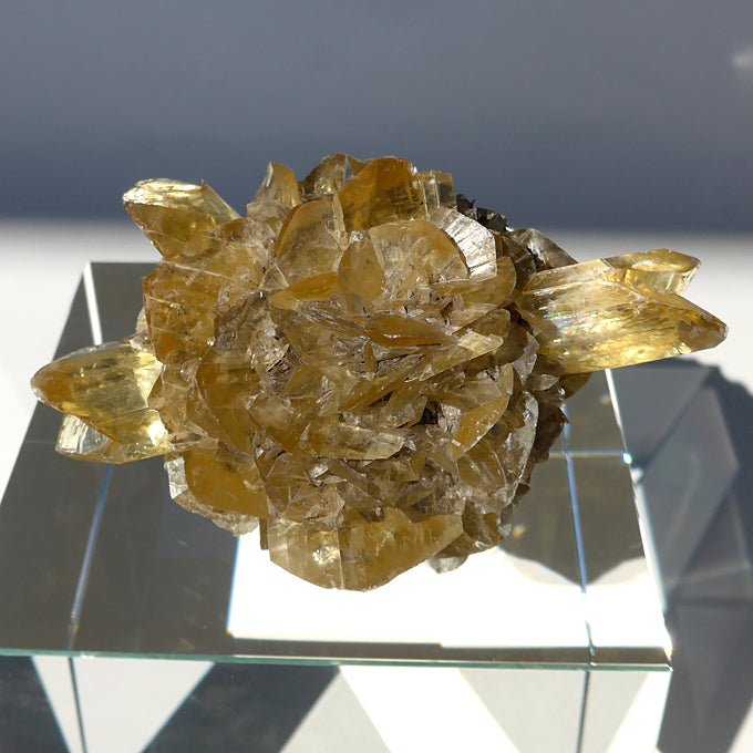 Winged Golden Winnipeg Selenite Sphere