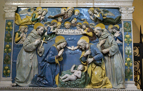 The Birth of Jesus, sculpture by Giovanni della Robbia