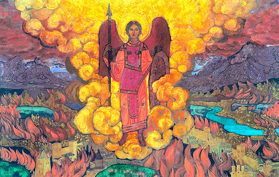 The Last Angel, Oil Painting by Nicholas Roerich