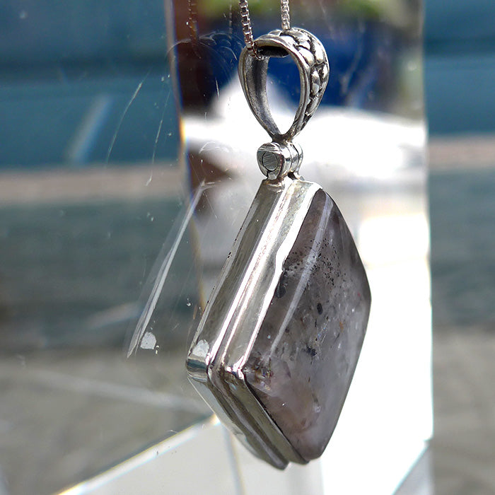 Espiritu Santo Rutilated Amethyst Violet Flame Pendant