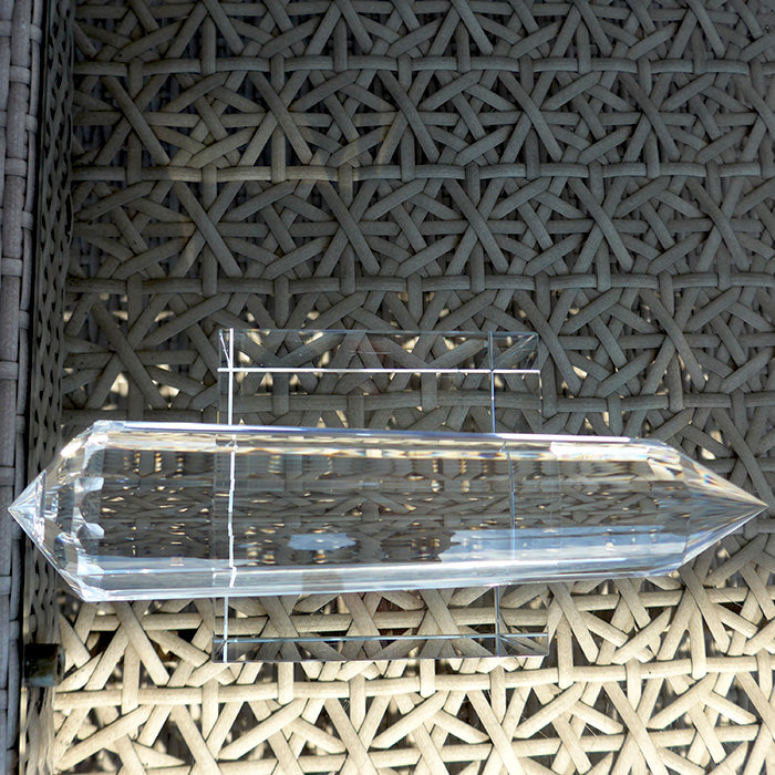 COLLECTOR'S ITEM: Long Slim 12 Gate 144 Facet Vogel Phi Crystal Wand by Ray Pinto
