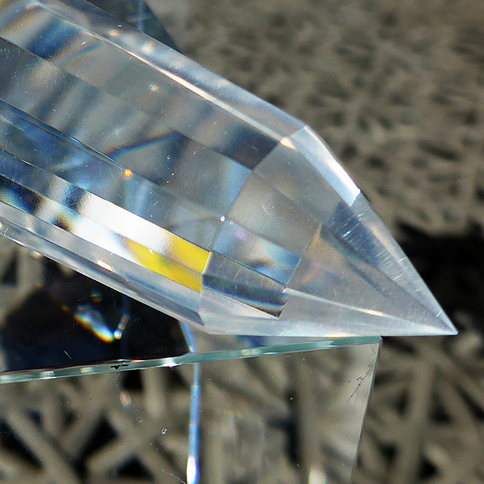 13 Facet Angel Hair Rutile Himalayan Quartz Vogel Wand by David Zhuang