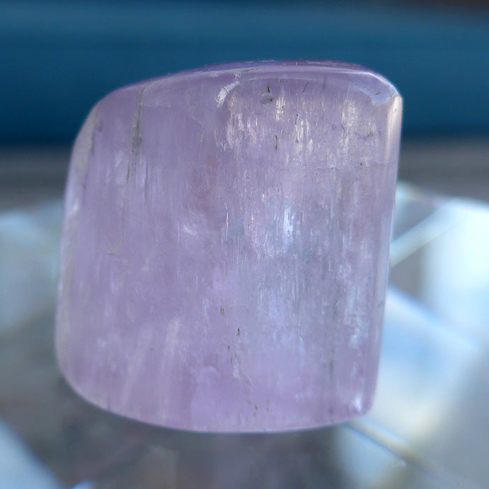 Chatoyant Pink Violet Polished Kunzite Gemstone