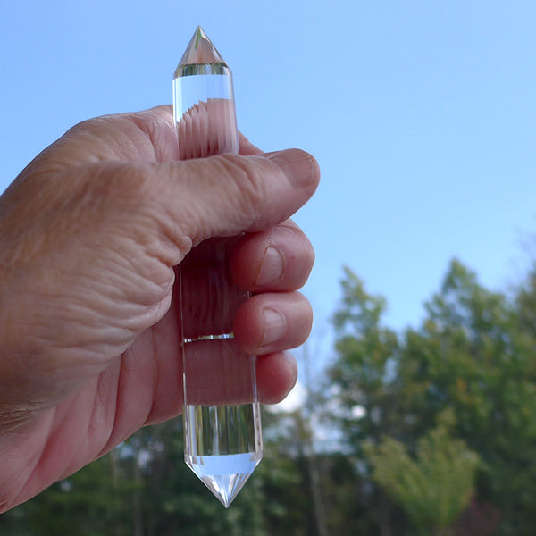 Slender 24 Facet Himalayan Quartz Vogel Wand by David Zhuang
