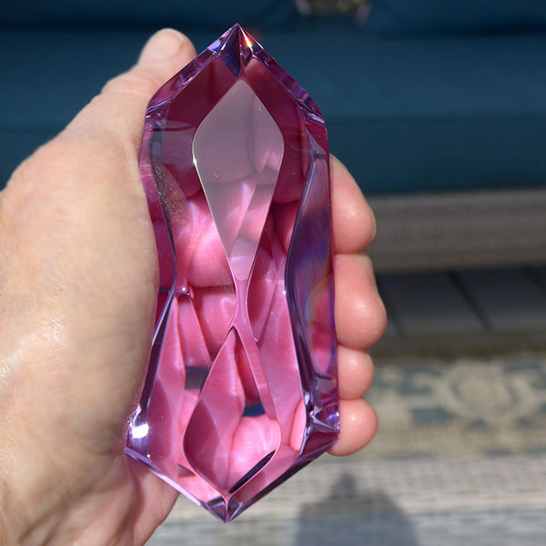 Lustrous Trichroic Lavender Quartz Infinite Energy Wand by Kings Amao