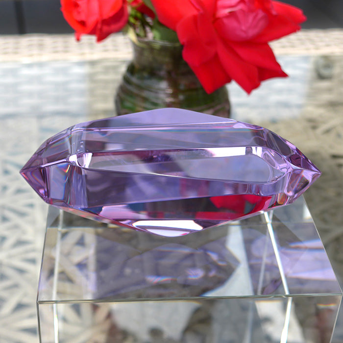 Lustrous Trichroic Lavender Quartz Infinite Energy Wand by Kings Amao