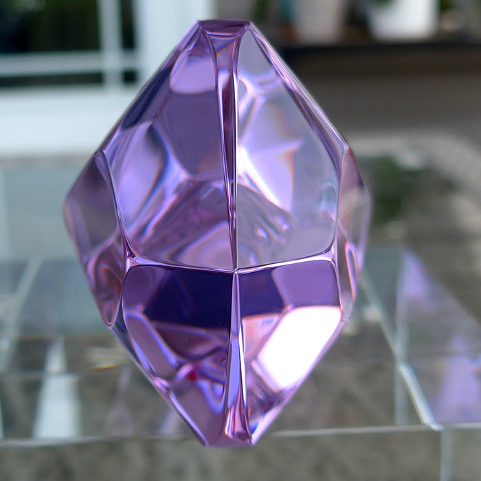 Compact Trichroic Lavender Quartz Infinite Energy Wand by Kings Amao