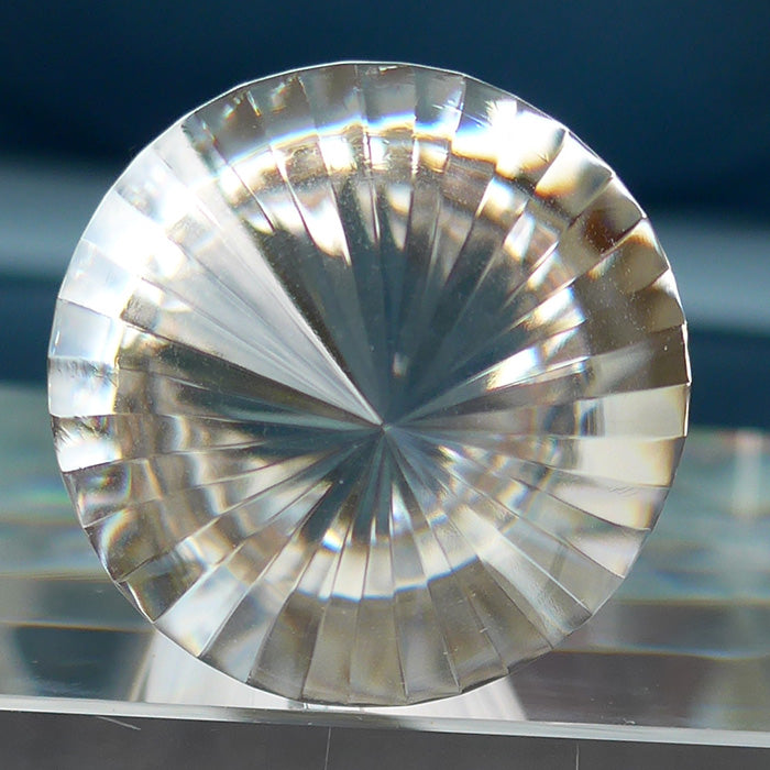 Compact 36 Facet Clear Himalayan Phantom Quartz Vogel Wand by David Zhuang