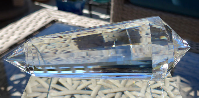 Brilliant 48 Facet Himalayan Quartz Vogel Wand by David Zhuang