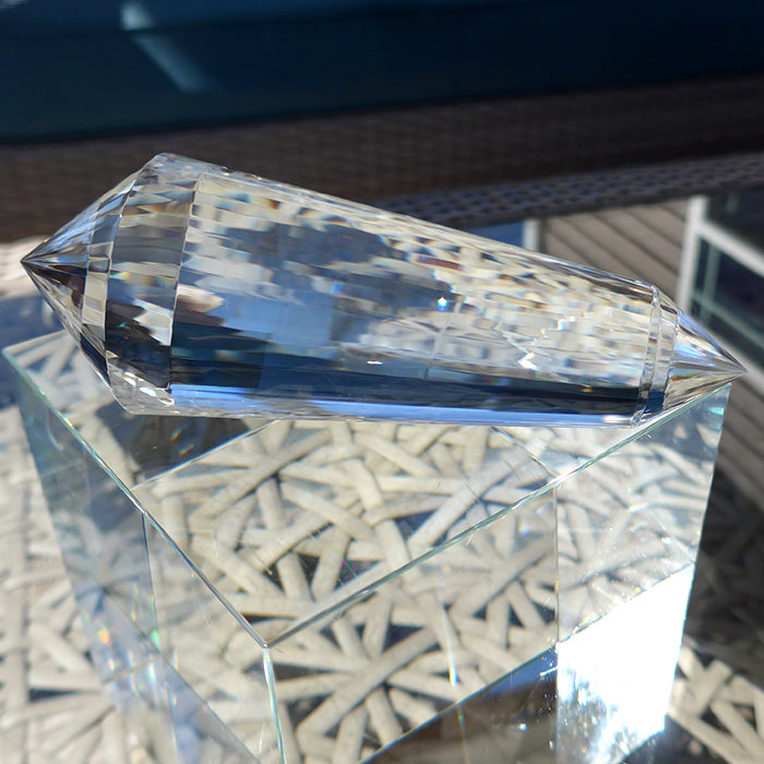 Brilliant 48 Facet Himalayan Quartz Vogel Wand by David Zhuang