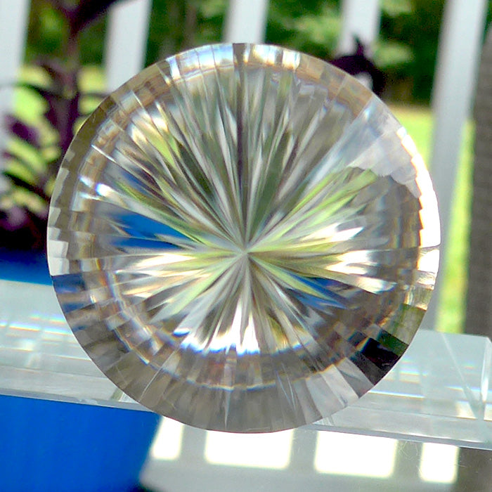 DEEP DISCOUNT: Sparkling 64 Facet Himalayan Quartz Vogel Wand by David Zhuang