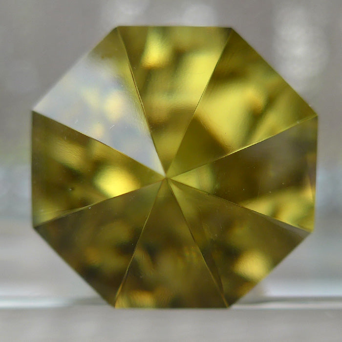 Luminous Zoned Octagonal Himalayan Citrine Vogel Wand by David Zhuang