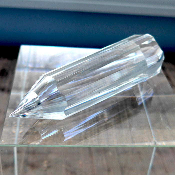 Collector's Item: Compact Hexagonal Six Gate 144 Facet Vogel Dream Wand by Ray Pinto