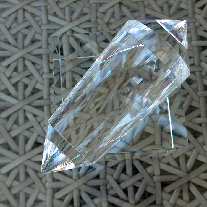 Huge Fat 72 Sided Himalayan Quartz Kabbalistic Vogel Wand by David Zhuang