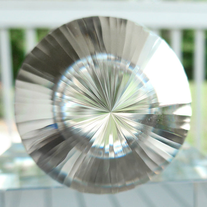 Translucent 64 Facet Himalayan Quartz Vogel Wand by David Zhuang with Phantom Veil