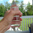 Translucent 64 Facet Himalayan Quartz Vogel Wand by David Zhuang with Phantom Veil