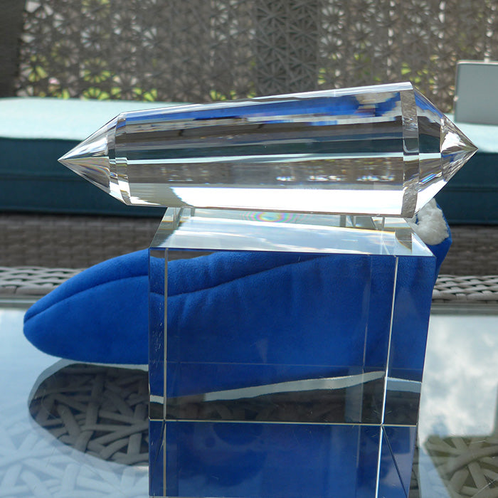 DOUBLE DISCOUNT: XTRA Large 64 Sided Himalayan Quartz Vogel Wand by David Zhuang