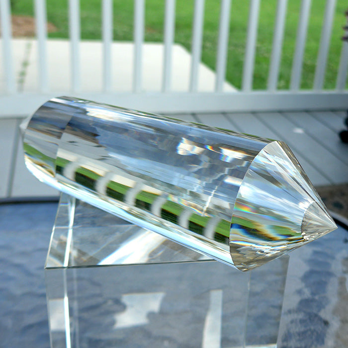 Colossal 64 Sided Himalayan Quartz Vogel Wand by David Zhuang