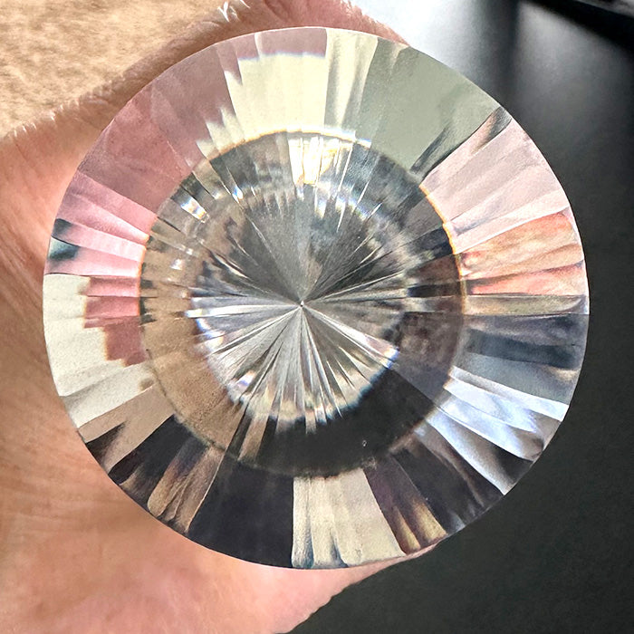 Colossal 64 Sided Himalayan Quartz Vogel Wand by David Zhuang