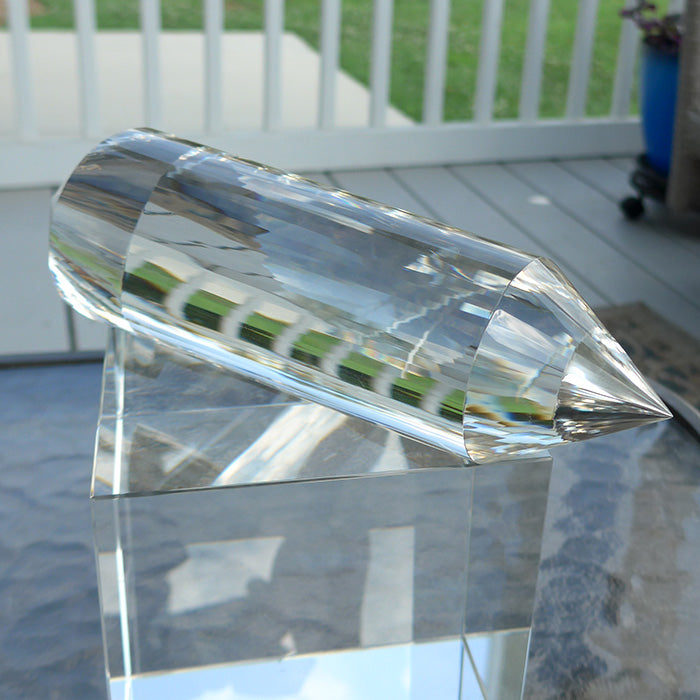Colossal 64 Sided Himalayan Quartz Vogel Wand by David Zhuang